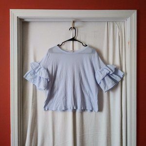 H&M ruffle shirt size L